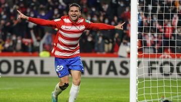 Jorge Molina, celebrando su gol al Atl&eacute;tico de Madrid.