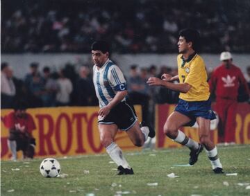 The Cosmic Barrel, arguably the greatest player ever to grace the pitch, he will always be remembered for the "Hand of God" in 1986 but he was touched by divinity at that tournament, leading Argentina to glory and scoring the "Goal of the Century" in the