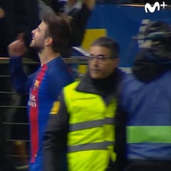 Así fue el encontrón de Piqué con el presidente de la Liga