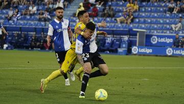 Una jugada del partido