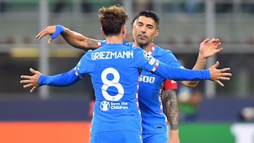 Griezmann y Luis Suárez, con el Atlético