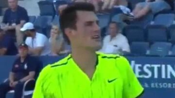 Tomic is angry at the US Open