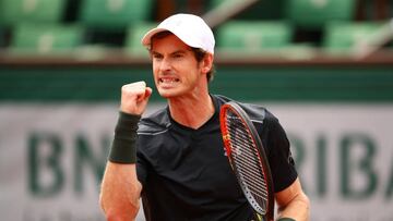 Murray celebró así su victoria.