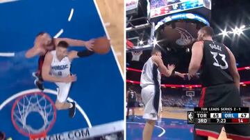 A su rival no le quedó otra que pedir la falta: gran 'taponazo' de Marc Gasol