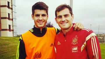Casillas y Morata: reencuentro con la Selección en Las Rozas