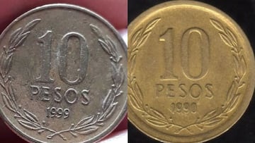 Estas son las monedas de $10 pesos más caras de Chile y dónde las puedo vender