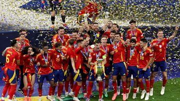 La Selección española, campeona de Europa por cuarta vez en su historia.