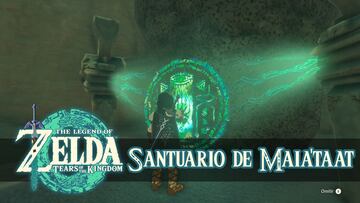 the legend of zelda tears of the kingdom nintendo switch guia santuario maia'taat