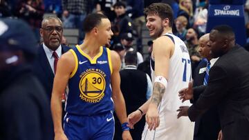 Stephen Curry y Luka Doncic.