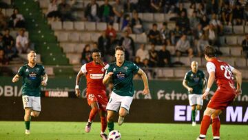 Josep Señé, jugador del Racing de Ferrol.