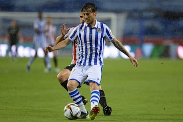 David Silva con Yeray Álvarez.