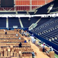 El US Open se transforma: pasa a ser hospital y comedor