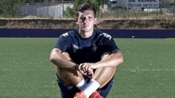 Andrea Mancini, asesor de la dirección deportiva del Barcelona, cuando jugaba en el Real Valladolid Promesas.