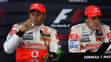 Hamilton y Alonso, en McLaren 2007.