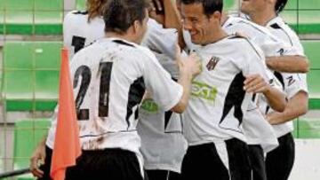 <b>CON PEGADA. </b>El conjunto extremeño revaloriza con goles su buen momento deportivo.