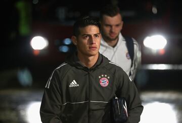 James tuvo una opción clara de gol en la victoria del Bayern Múnich ante el Celtic, por la fecha 4 de la Champions League.