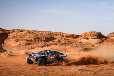 Nani Roma y Álex Haro Bravo del equipo Ford M-Sport durante la cuarta etapa. 