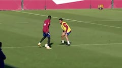 Barcelona: Dembélé delights with training-ground trickery