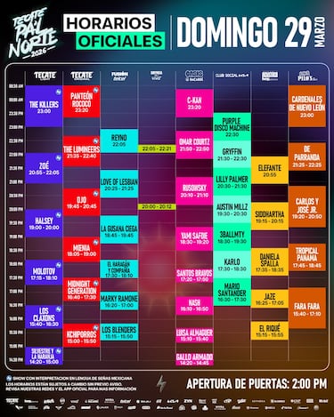 Objetos permitidos y prohibidos para ingresar al festival Pa’l Norte 2026