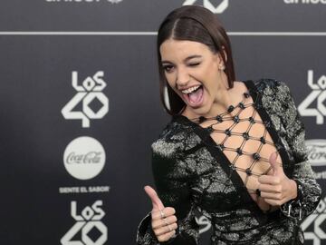 Singer Ana Guerra at photocall of the 40 Principales Music Awards in Madrid , on Friday 02 November 2018.