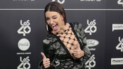 Singer Ana Guerra at photocall of the 40 Principales Music Awards in Madrid , on Friday 02 November 2018.