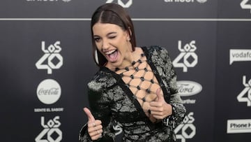 Singer Ana Guerra at photocall of the 40 Principales Music Awards in Madrid , on Friday 02 November 2018.