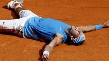 <b>HISTÓRICO.</b> Rafa Nadal hizo un partidazo y doblegó a Roger Federer, consiguiendo su cuarto Masters Montecarlo consecutivo.