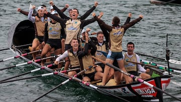 Getaria sorprende desde la segunda tanda y gana en Ondarroa