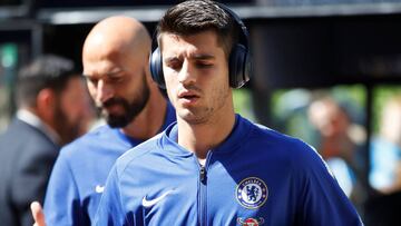 Morata, futbolista del Chelsea, se acerca hacia el Atl&eacute;tico.