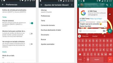 Habilita la fila numérica de GBoard para escribir más rápido