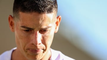 James Rodriguez of Leon during the 15th round match between Leon and Puebla as part of the Liga BBVA MX, Torneo Clausura 2025 at Nou Camp Stadium, on April 12, 2025 in Leon, Guanajuato, Mexico.