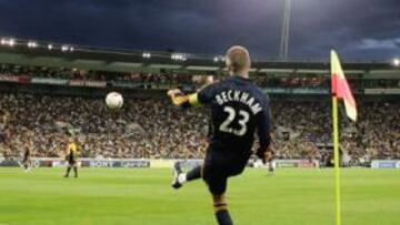 Beckham, durante un partido de la MLS.