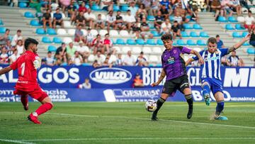 Arroyo, en el partido del Real Valladolid ante la Ponferradina de pretemporada.