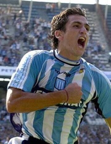 Milovan Mirosevic celebró dos veces con la camiseta de Racing jugando la Copa Libertadores del 2003.
