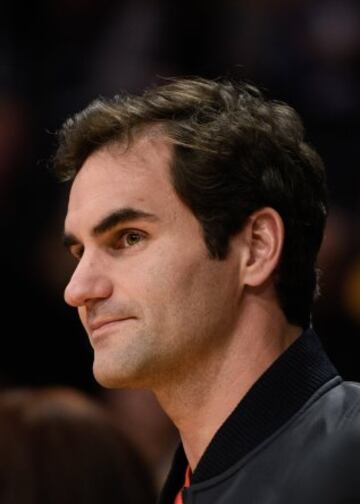 Roger Federer, en el Staples Center.