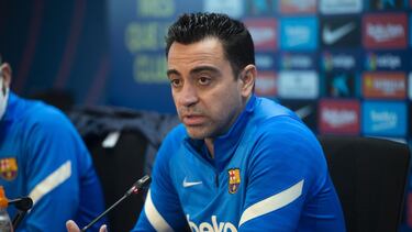 22/01/22 RUEDA DE PRENSA XAVI HERNANDEZ ENTRENADOR DEL BARCELONA