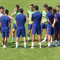 El Atlético sigue preparándose y Oblak se reincorpora al grupo