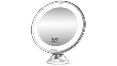 El espejo de aumento con luz que gira 360º y triunfa en Amazon