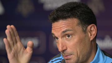 Lionel Scaloni, durante la conferencia de prensa.