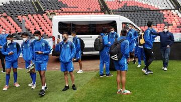 Selección de Guatemala reconoció cancha del Azteca