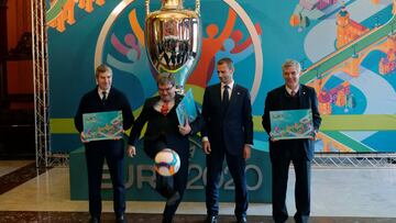 Presentación del logo de Bilbao como ciudad sede de la Eurocopa 2020.