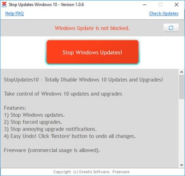 Controla las actualizaciones de Windows 10 que instalas con esta app