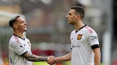 Manchester United beat Nottingham Forest with goals from Antony and Dalot