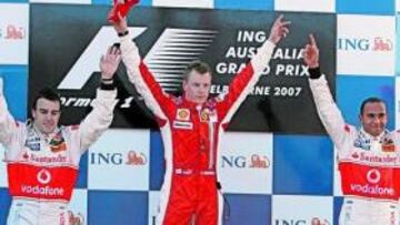 <b>UN EJEMPLO. </b>Kimi Raikkonen venció en 2007, el año de su título.