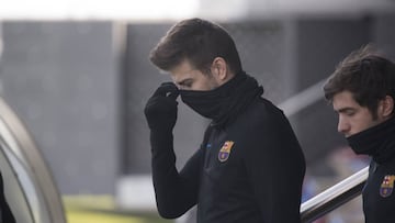 Piqu&eacute; se entren&oacute; en su d&iacute;a libre.