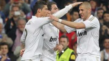 Cristiano-Higuaín-Karim: a 8 del récord de 100 goles