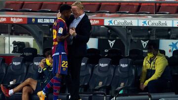 Mensaje de Koeman: "Es bueno tener un 9 para tener otro plan"