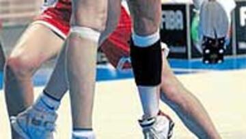 <b>UN MURO. </b>Stepanova y sus 2,02 m frenan la entrada de Valdemoro.