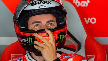 Jorge Lorenzo en la jornada del viernes en Sachsenring.