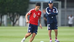 James Rodriguez and Carlo Ancelotti reunited at Everton